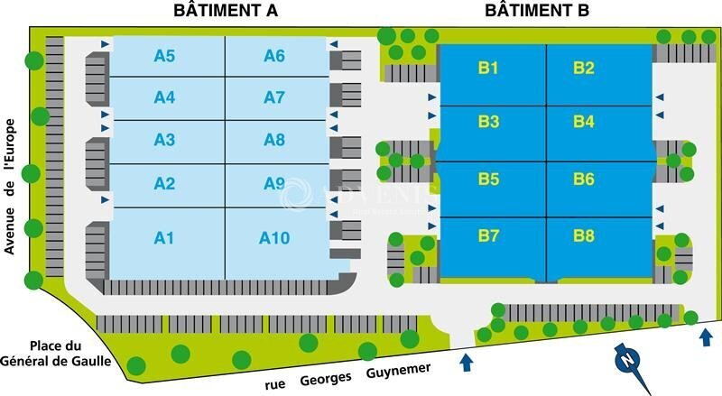1 Rue Georges Guynemer, Magny-les-Hameaux à louer - Plan de site – Image 2 sur 2