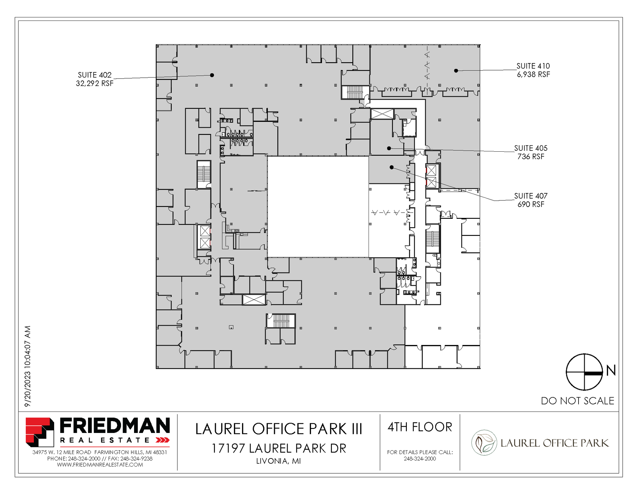 17197 N Laurel Park Dr, Livonia, MI à louer Plan d’étage– Image 1 sur 1