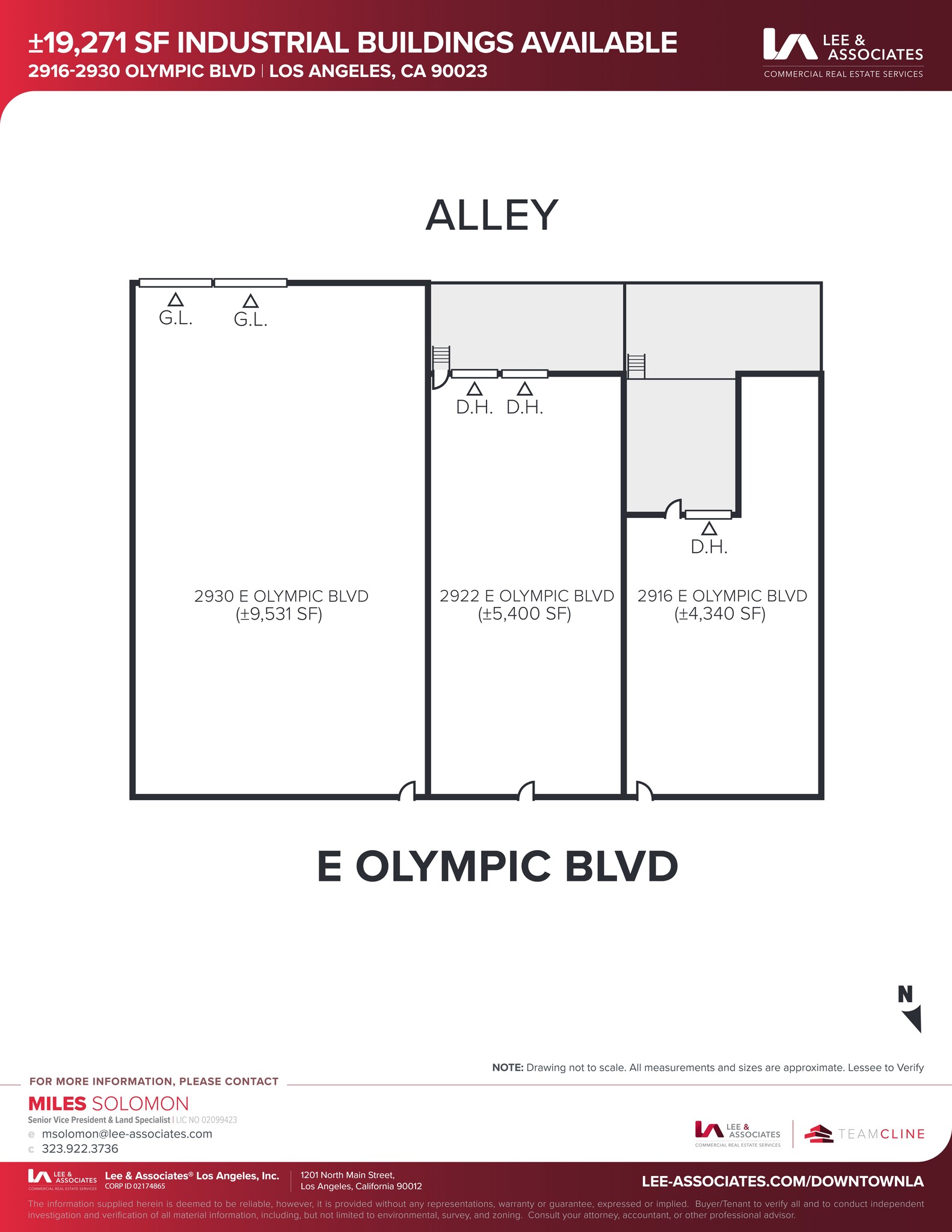 2916 E Olympic Blvd, Los Angeles, CA à louer Plan de site– Image 1 sur 1