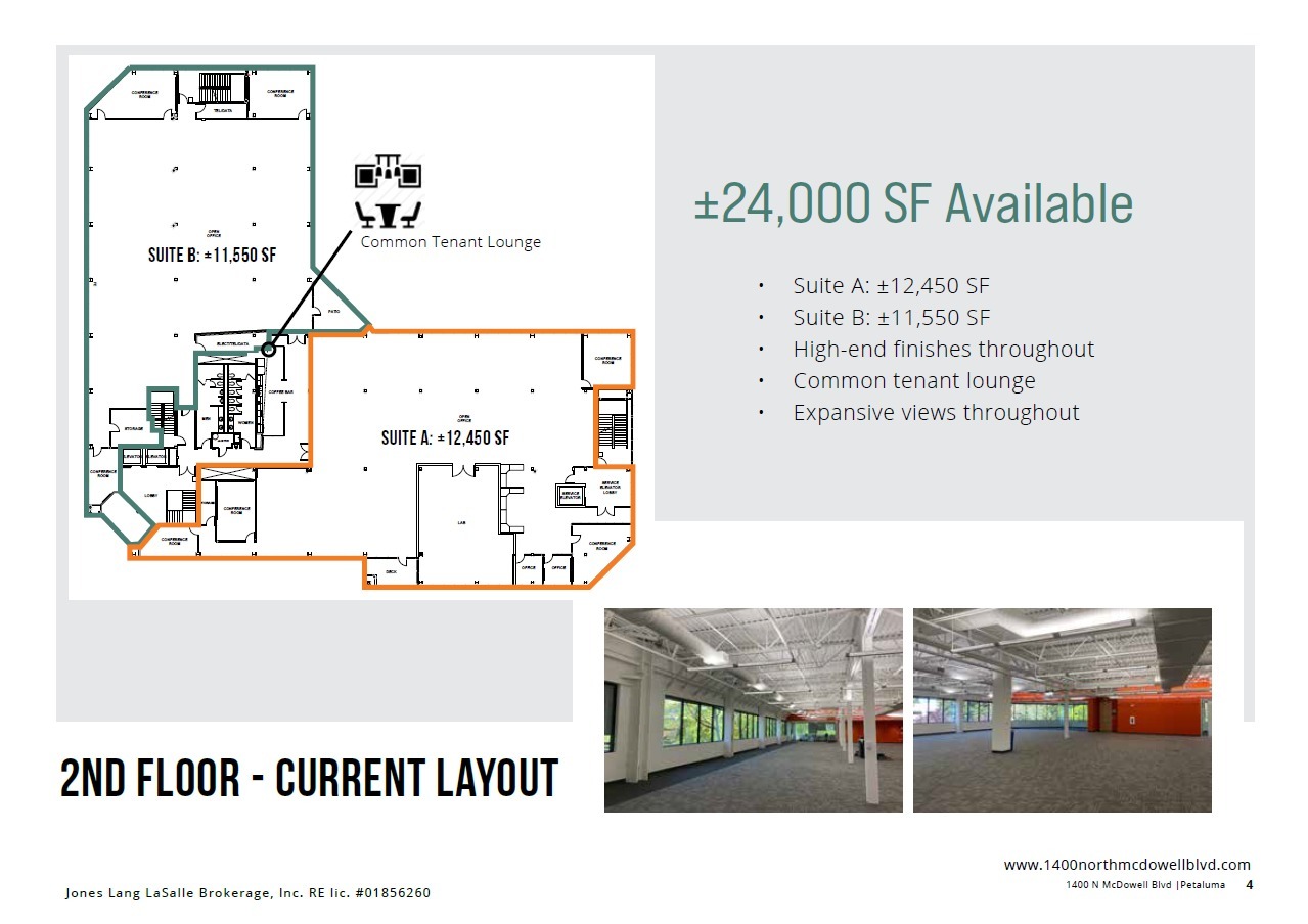 1400 N McDowell Blvd, Petaluma, CA à louer Plan d’étage– Image 1 sur 1