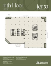 1030 15th St NW, Washington, DC à louer Plan d’étage– Image 1 sur 1