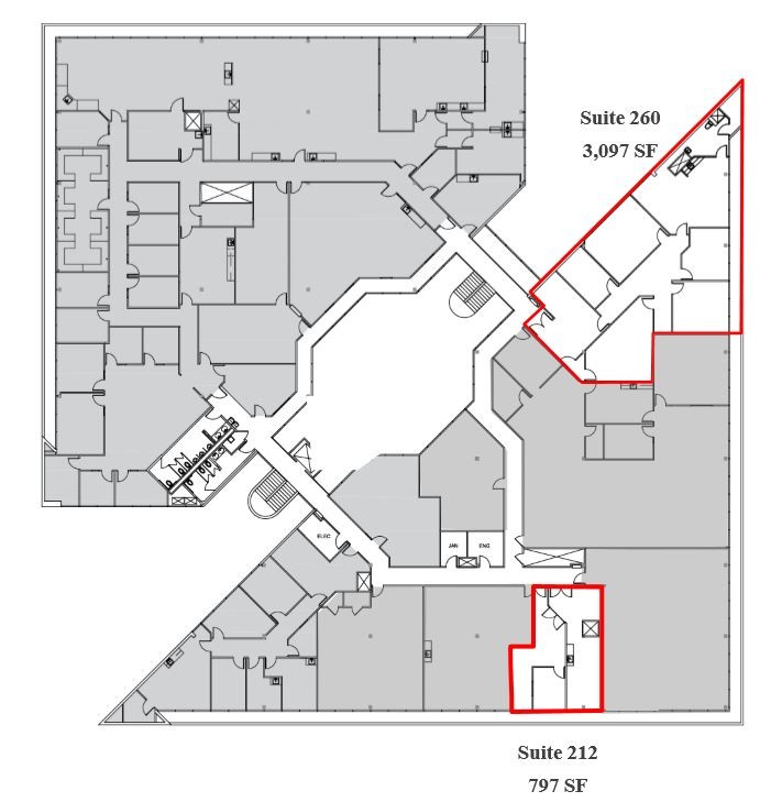 2950 S Gessner Rd, Houston, TX à louer Plan d’étage– Image 1 sur 3