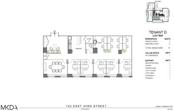 122 E 42nd St, New York, NY à louer Plan d’étage– Image 1 sur 2
