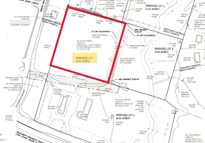Ben Franklin Highway, Douglassville, PA à vendre - Plan de site – Image 2 sur 2