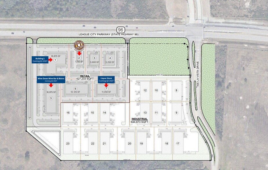 League City Pky & Isla Vista Dr, League City, TX à louer - Plan de site – Image 3 sur 5