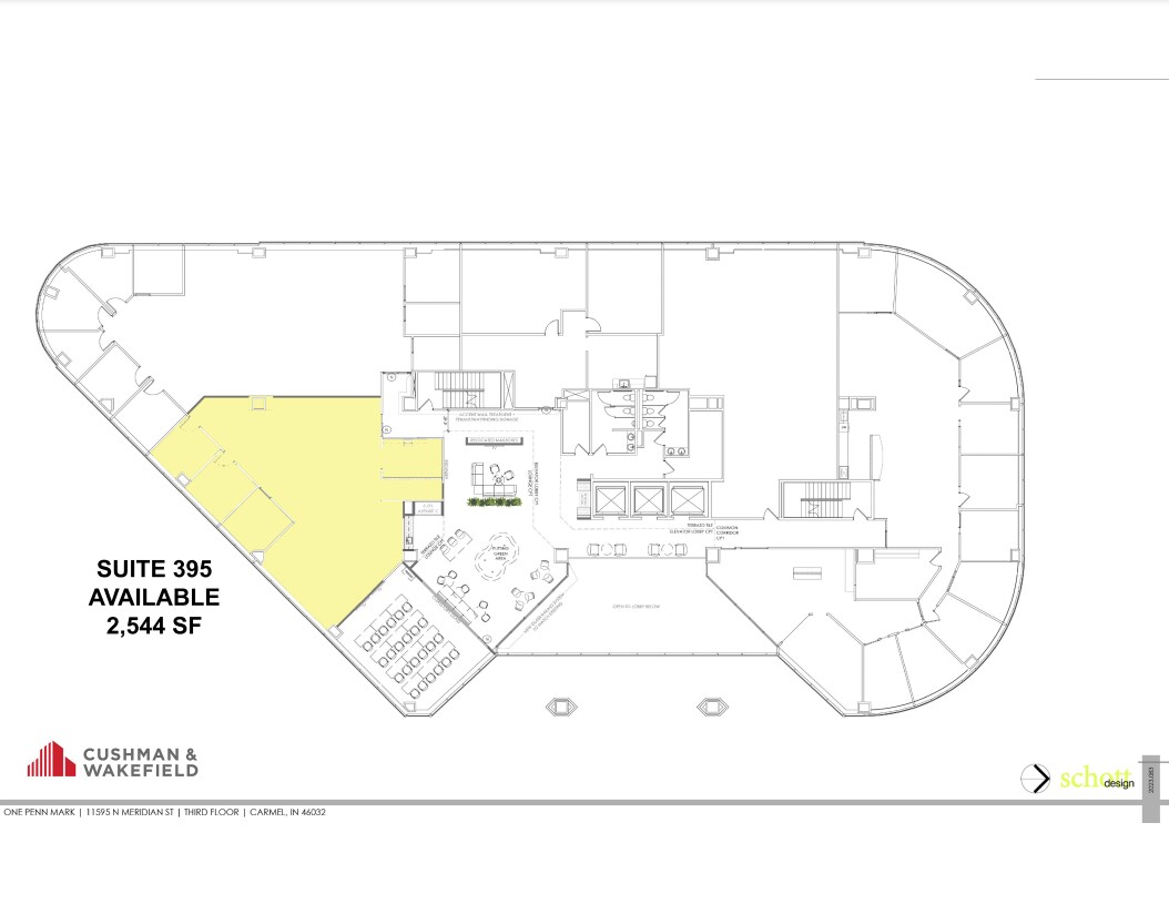 11595 N Meridian St, Carmel, IN à louer Plan d’étage– Image 1 sur 1