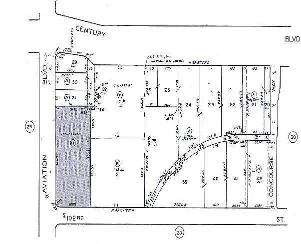 10100 Aviation Blvd, Los Angeles, CA à louer - Plan cadastral – Image 2 sur 5