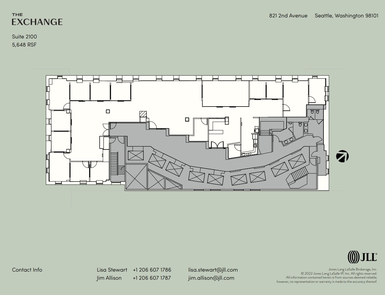 821 2nd Ave, Seattle, WA à louer Plan d’étage– Image 1 sur 1