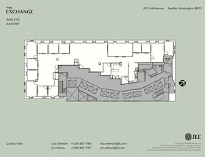 821 2nd Ave, Seattle, WA à louer Plan d’étage– Image 1 sur 1