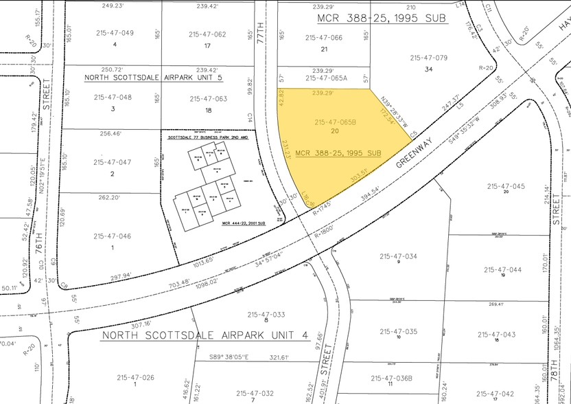 15770 N Greenway-Hayden Loop, Scottsdale, AZ à louer - Plan cadastral – Image 2 sur 5