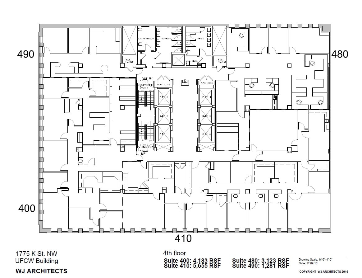 1775 K St NW, Washington, DC à louer Plan d’étage– Image 1 sur 1