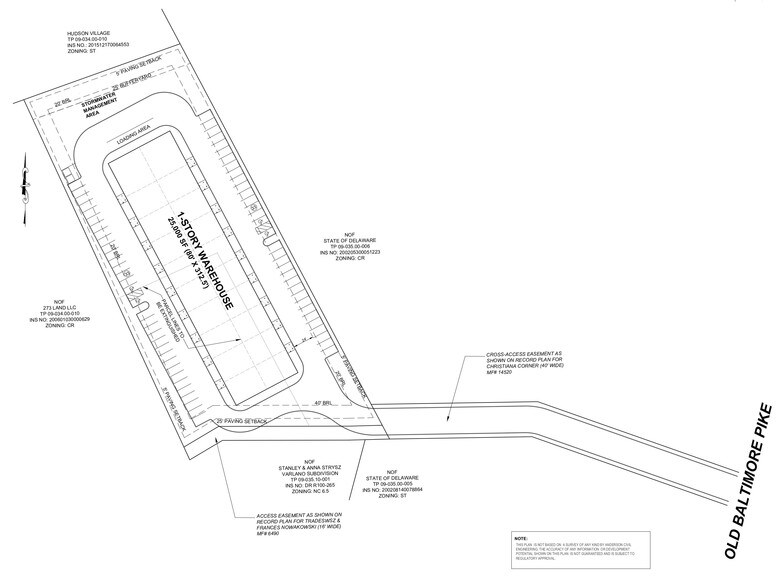 Old Baltimore Pike, Newark, DE à vendre - Plan de site – Image 2 sur 3