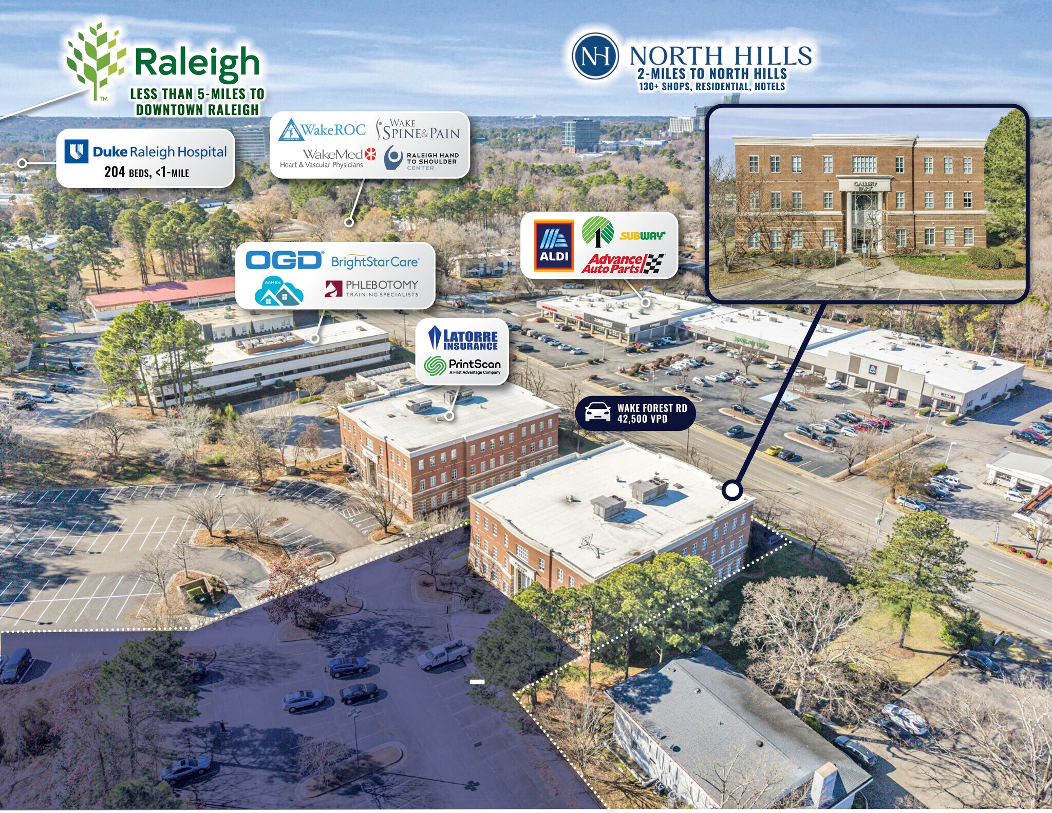 4030 Wake Forest Rd, Raleigh, NC à vendre Photo principale– Image 1 sur 41