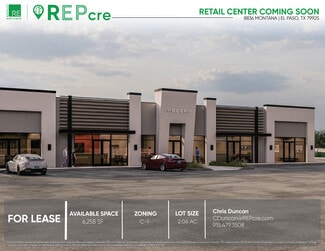 Plus de détails pour 8836 Montana Ave, El Paso, TX - Local commercial à louer