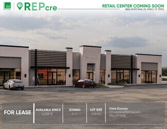 Plus de détails pour 8836 Montana Ave, El Paso, TX - Local commercial à louer