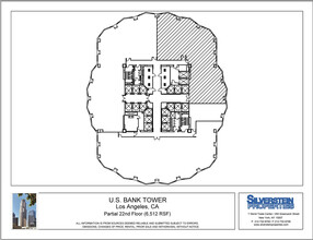 633 W 5th St, Los Angeles, CA à louer Plan d’étage– Image 1 sur 1
