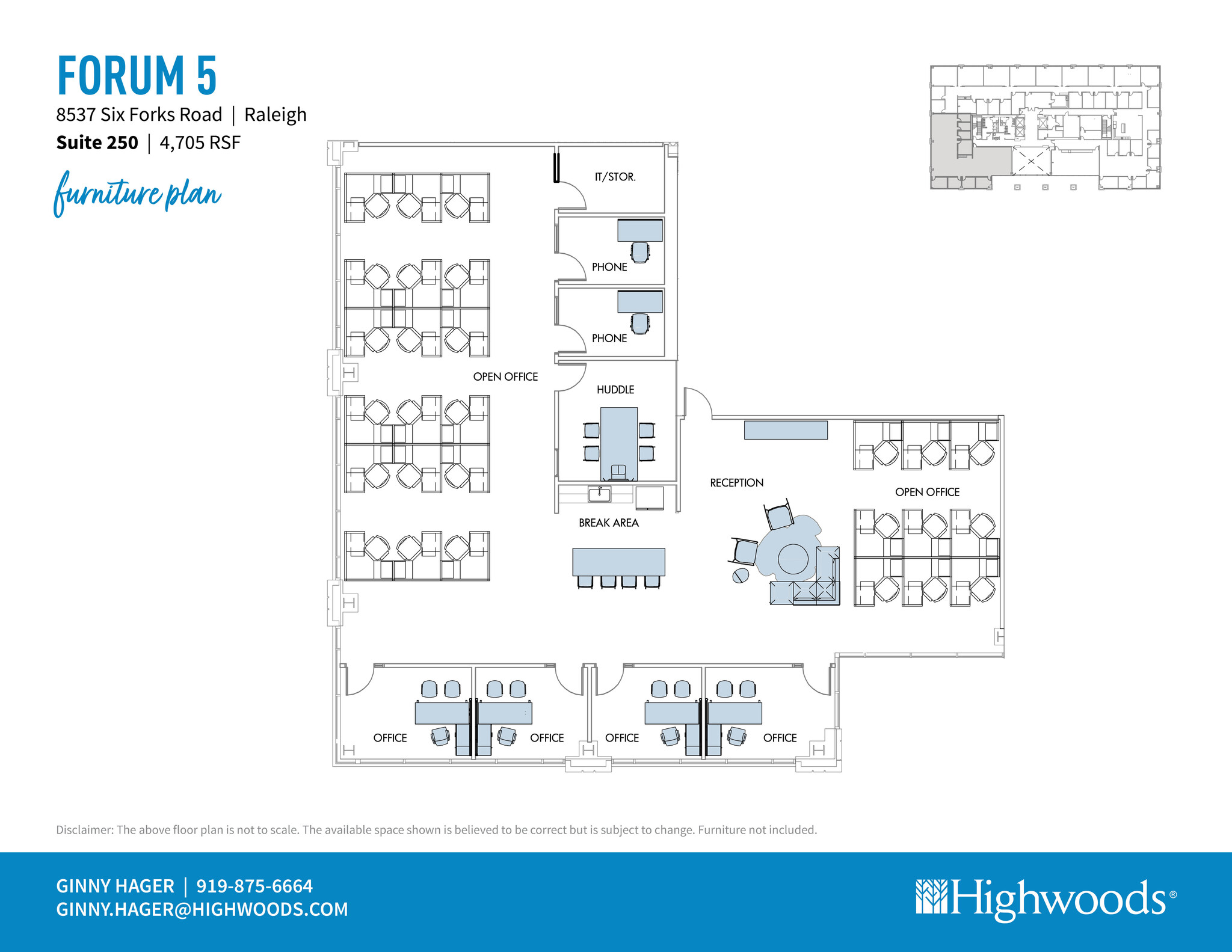 8537 Six Forks Rd, Raleigh, NC à louer Plan d’étage– Image 1 sur 2