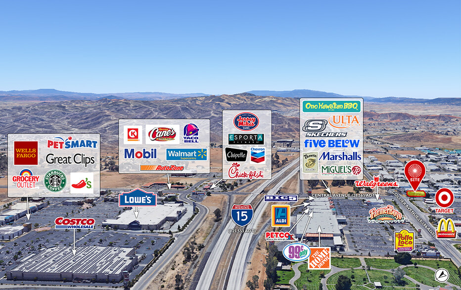 600 Central Ave, Lake Elsinore, CA à louer - Aérien – Image 2 sur 2
