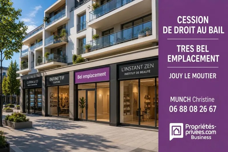 Local commercial dans Jouy-le-Moutier à louer - Photo de l’immeuble – Image 1 sur 3