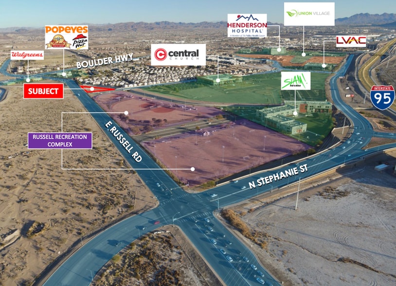 E Russell / 95, Henderson, NV à louer - Aérien – Image 2 sur 3