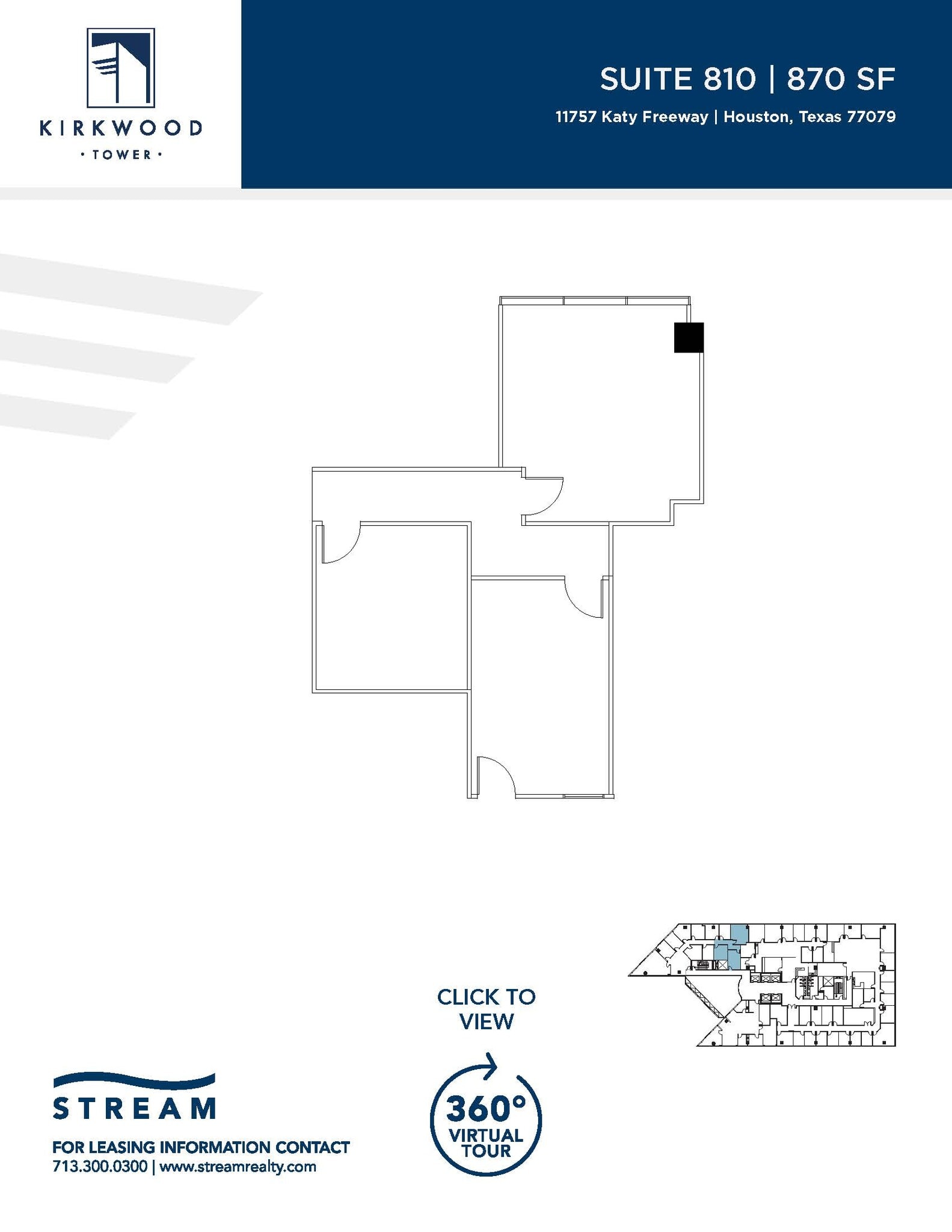 11757 Katy Fwy, Houston, TX à louer Plan d’étage– Image 1 sur 1