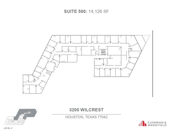 3200 Wilcrest Dr, Houston, TX à louer Plan d’étage– Image 1 sur 1