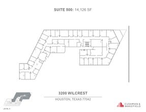 3200 Wilcrest Dr, Houston, TX à louer Plan d’étage– Image 1 sur 1