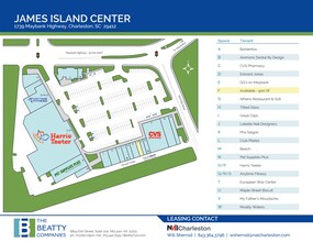 1739 Maybank Hwy, Charleston, SC à louer Plan de site– Image 2 sur 2