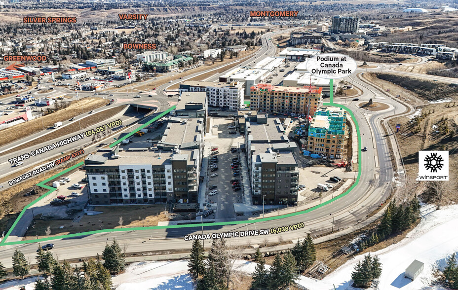 Canada Olympic Dr SW, Calgary, AB à louer - Aérien – Image 2 sur 5