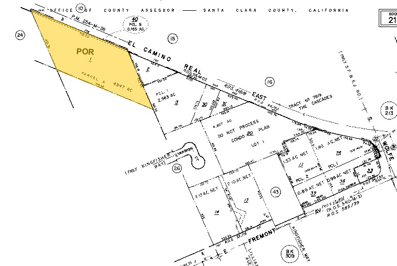 770 E El Camino Real, Sunnyvale, CA à louer - Plan cadastral – Image 2 sur 4