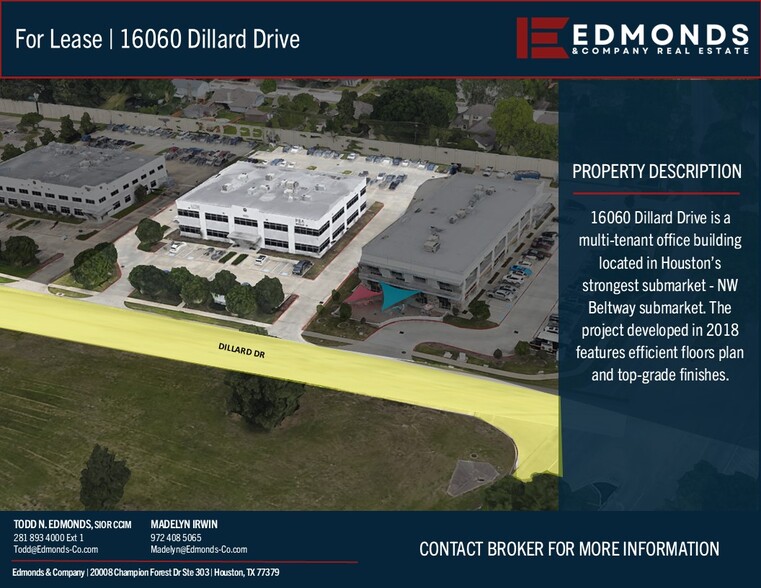 16060 Dillard Dr, Jersey Village, TX à louer - Photo de l’immeuble – Image 2 sur 11