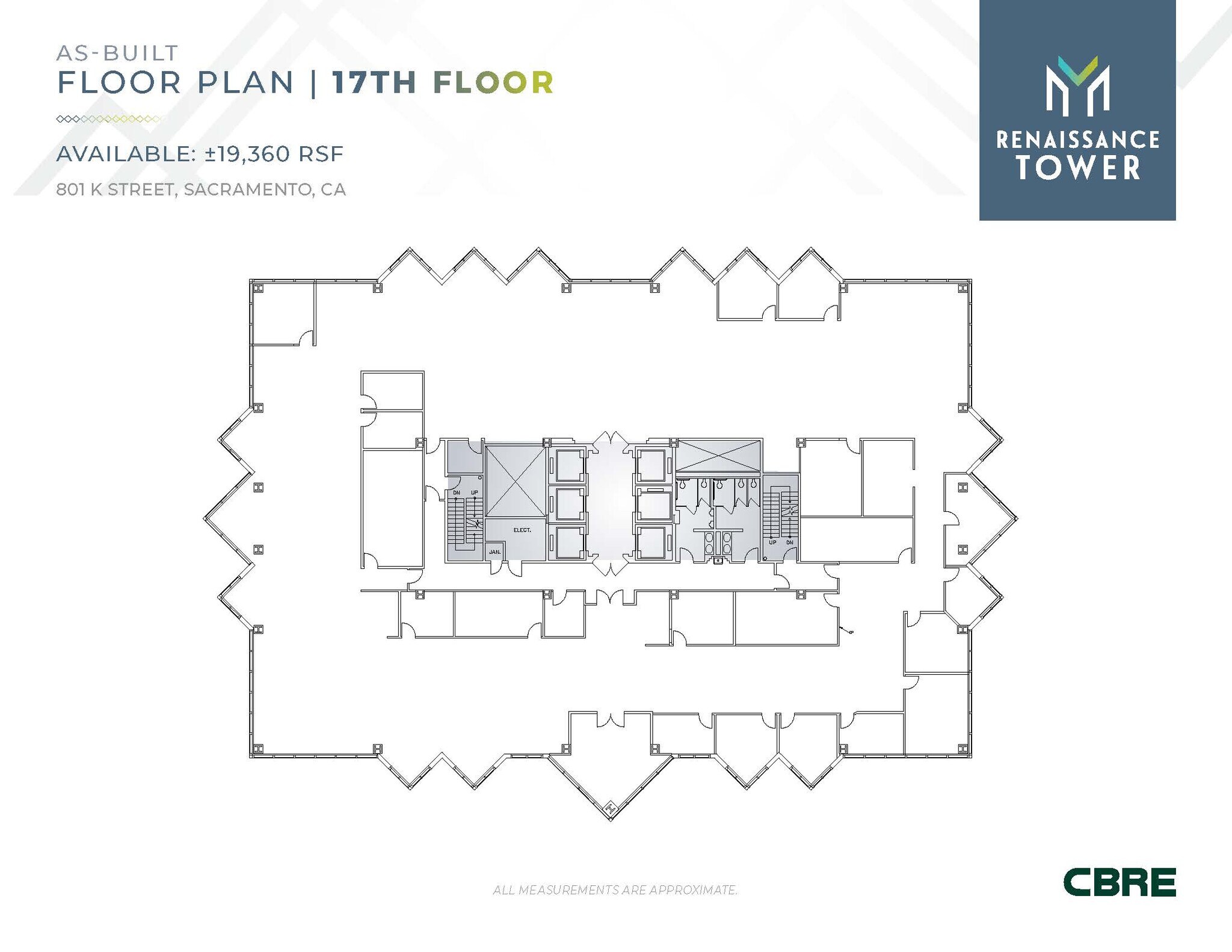 801 K St, Sacramento, CA à louer Plan d’étage– Image 1 sur 2