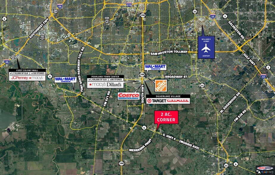 Hwy 6 & Wilson Rd, Manvel, TX à louer - Aérien – Image 2 sur 8