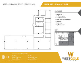 4380 S Syracuse St, Denver, CO à louer Plan d’étage– Image 2 sur 2