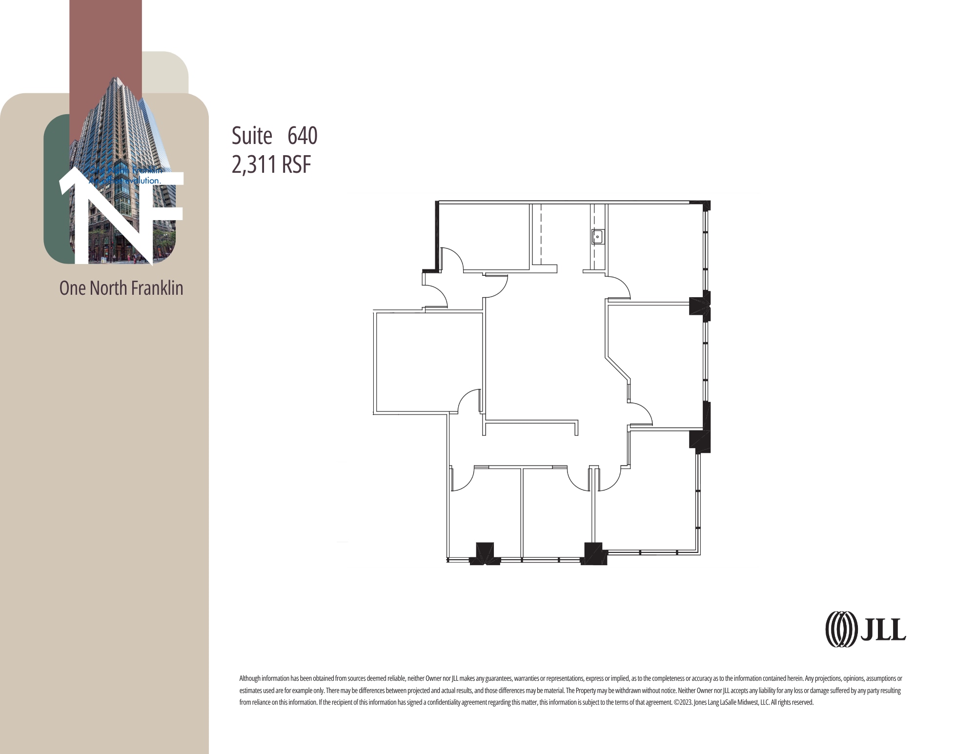 1 N Franklin St, Chicago, IL à louer Plan d’étage– Image 1 sur 1