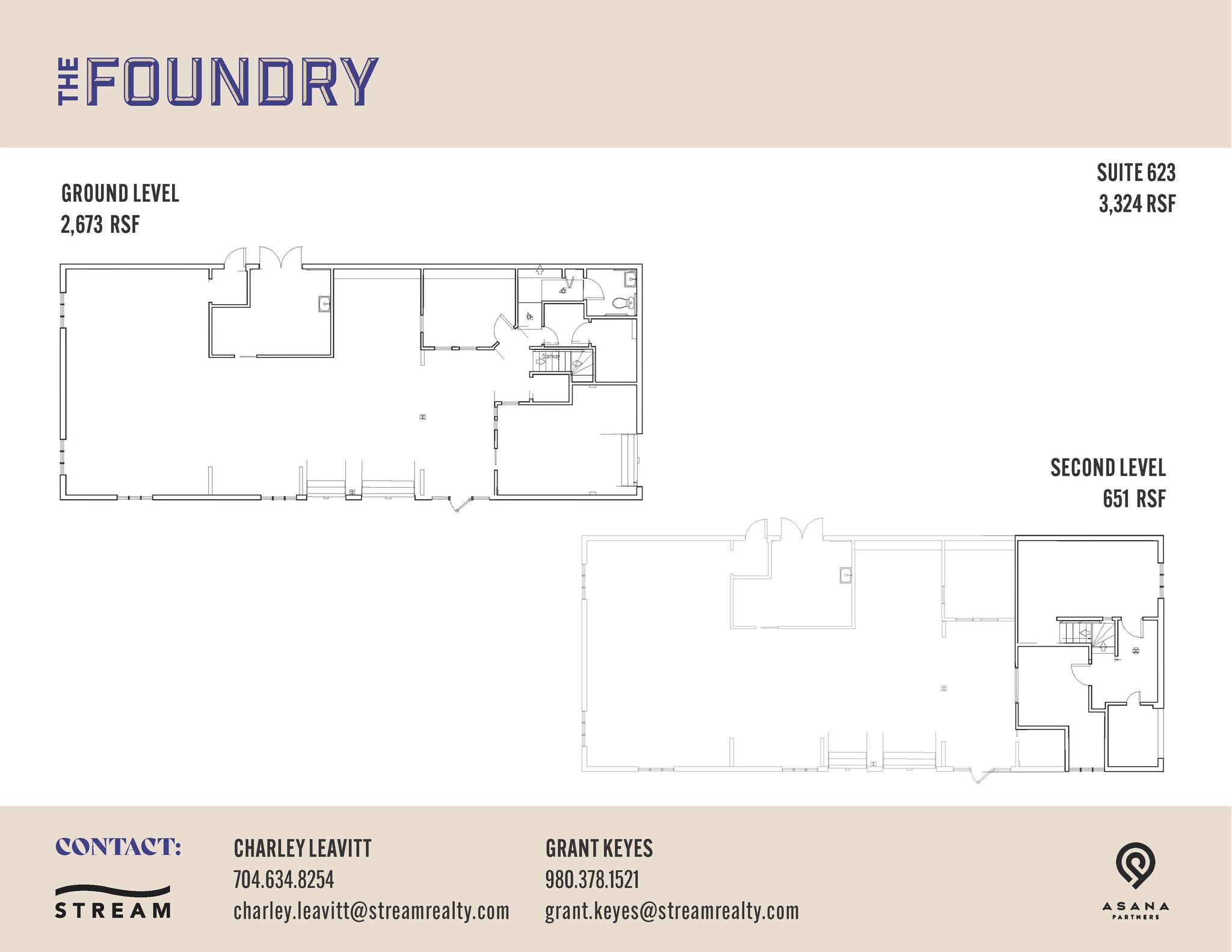 623 S Cedar St, Charlotte, NC à louer Plan d’étage– Image 1 sur 1