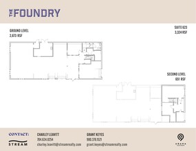 623 S Cedar St, Charlotte, NC à louer Plan d’étage– Image 1 sur 1