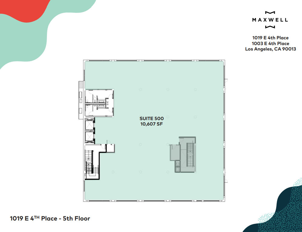 1019 E 4th Pl, Los Angeles, CA à louer Plan d’étage– Image 1 sur 1