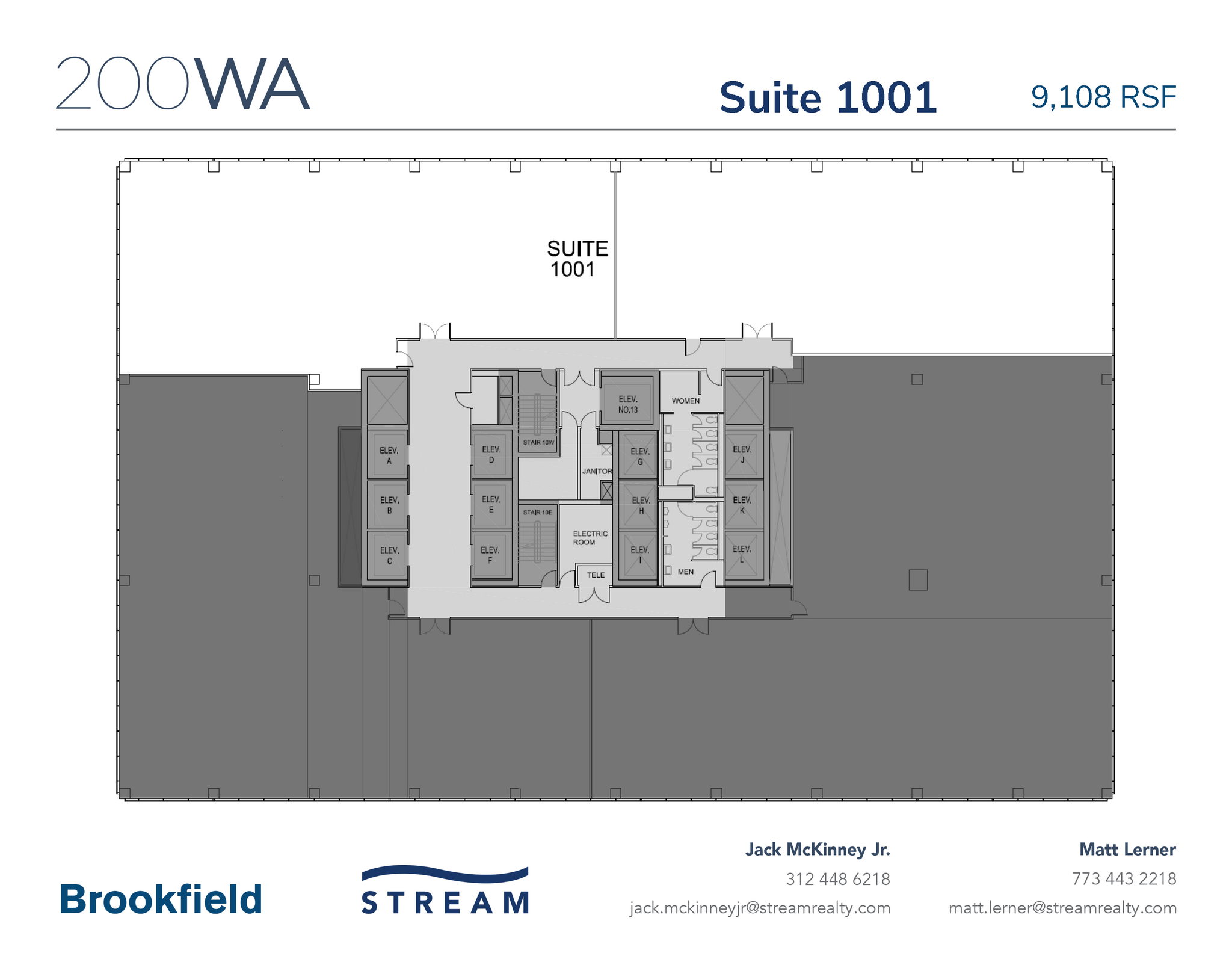 200 W Adams St, Chicago, IL à louer Plan d’étage– Image 1 sur 1