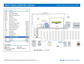 3209-3241 W Shaw Ave, Fresno, CA à louer Plan de site– Image 1 sur 1