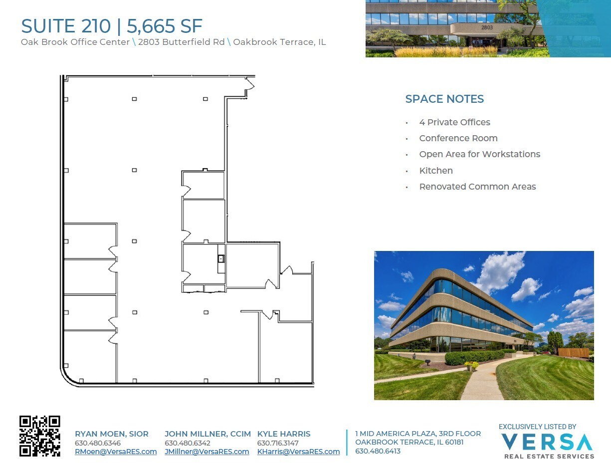 2707 Butterfield Rd, Oak Brook, IL à louer Plan d’étage– Image 1 sur 1