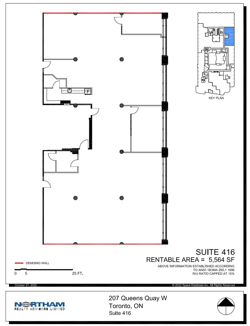 207 Queens Quay W, Toronto, ON à louer Plan d’étage– Image 1 sur 1