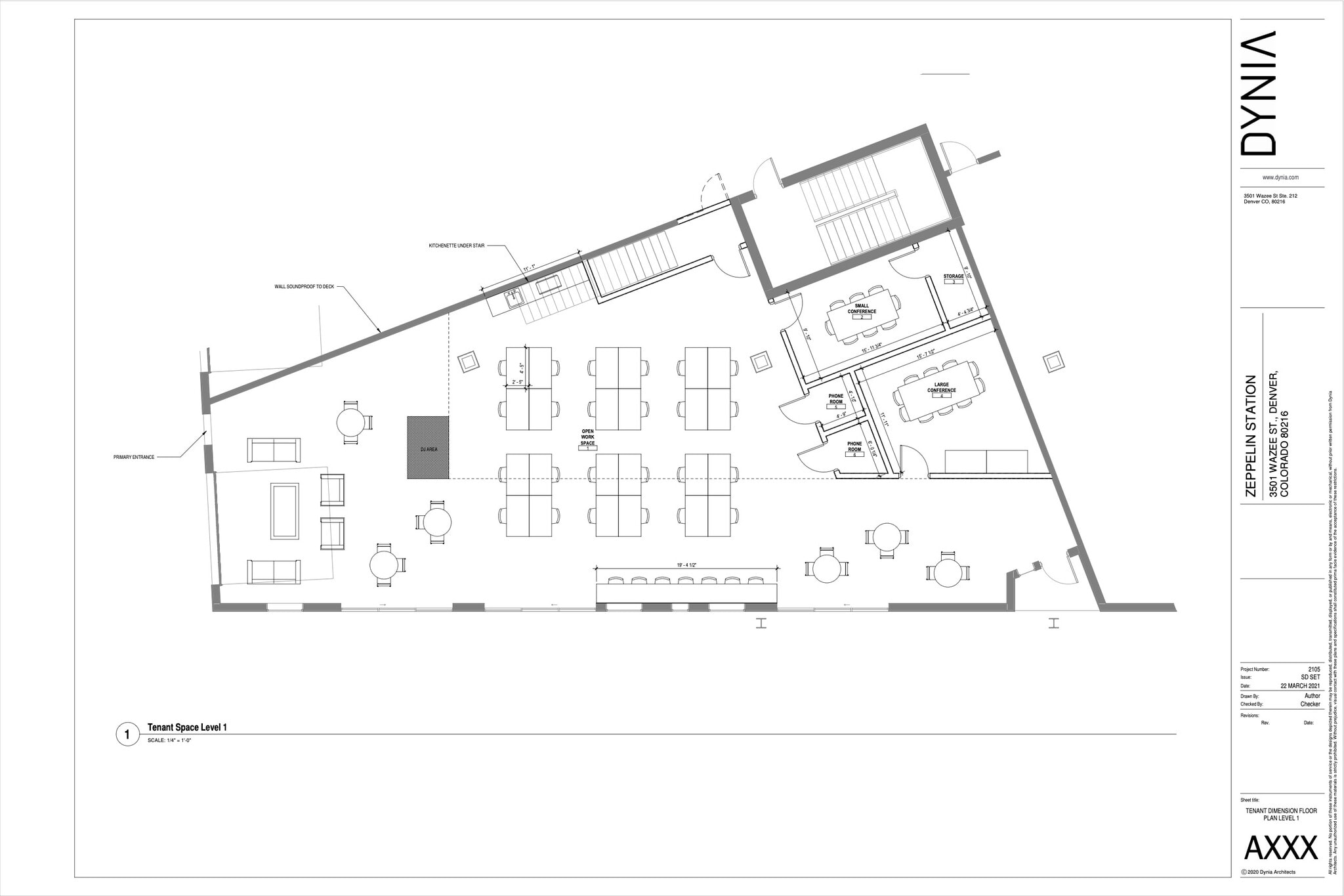 3501 Wazee St, Denver, CO à louer Plan d’étage– Image 1 sur 2