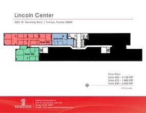 5401 W Kennedy Blvd, Tampa, FL à louer Plan de site– Image 1 sur 1