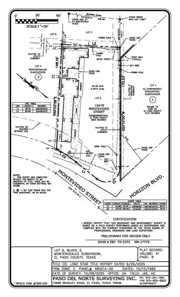 10479 Montevideo St, Socorro, TX à vendre - Plan cadastral – Image 3 sur 4