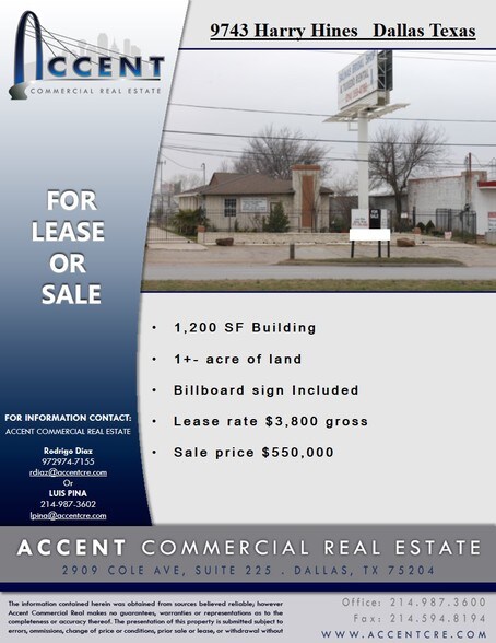 9743 Harry Hines Blvd, Dallas, TX à louer - Photo de l’immeuble – Image 1 sur 1