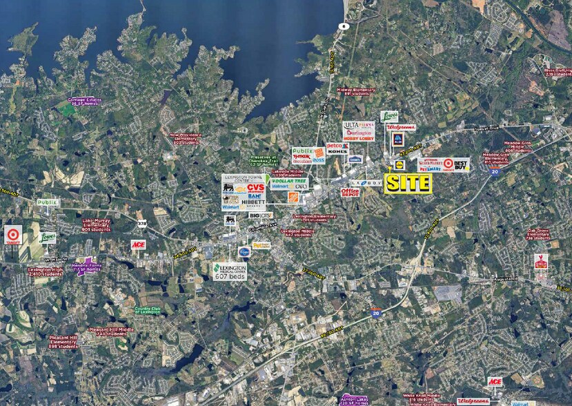 5299 Sunset Boulevard, Lexington, SC à louer - Aérien – Image 2 sur 4
