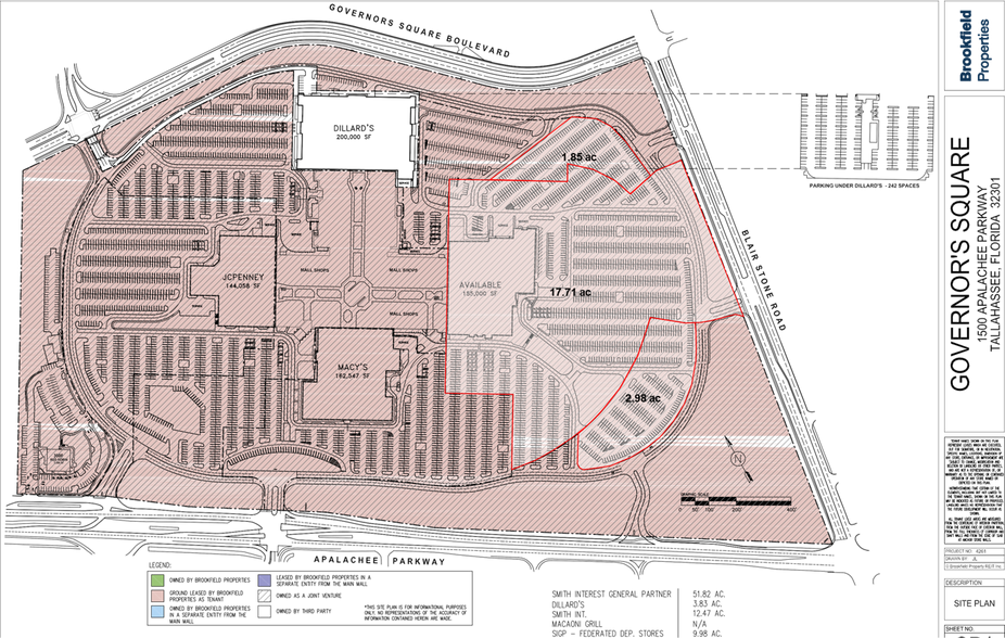 1500 Apalachee Pky, Tallahassee, FL à louer - Plan de site – Image 2 sur 4
