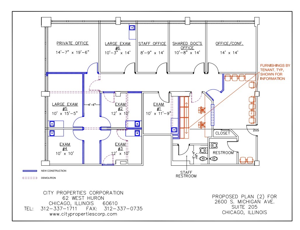 2600 S Michigan Ave, Chicago, IL à louer Plan d’étage– Image 1 sur 1