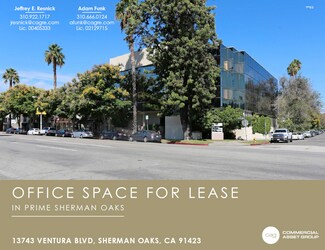 Plus de détails pour 13743 Ventura Blvd, Sherman Oaks, CA - Bureau à louer